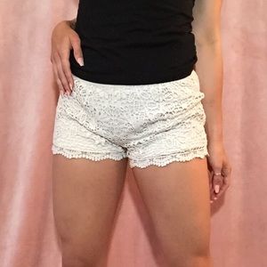 BoHo lace shorts